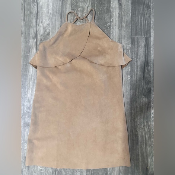 Chelsea & Violet Tan Backless Dress - Picture 2 of 7